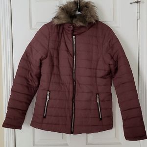 Merlot colored winter jacket